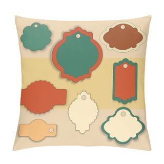 Personality  Vector Set Of Labels. Pillow Covers