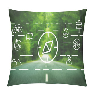 Personality  Summer Country Road Pillow Covers