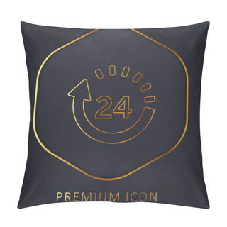 Personality  24 Hours Delivery Golden Line Premium Logo Or Icon Pillow Covers