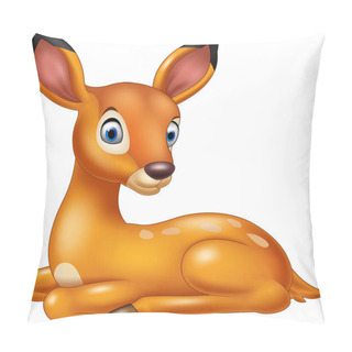 Personality  Cute Baby Deer Cartoon Pillow Covers