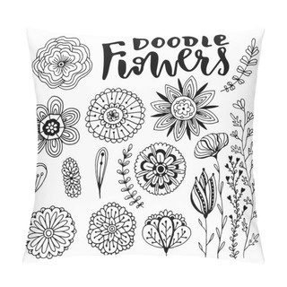 Personality  Flowers Vector Decorations Set.   Pillow Covers