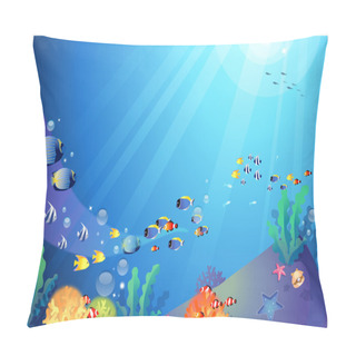 Personality  Underwater Sealife Pillow Covers
