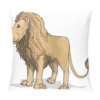 Personality  Hand Drawn Lion King Pillow Covers