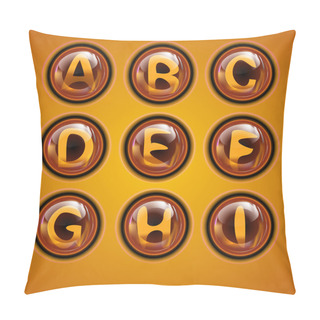 Personality  Gold Letters, Vector, Education   Pillow Covers