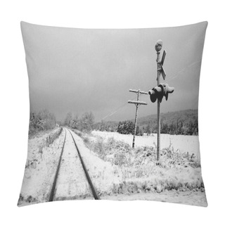 Personality  Railroad Crossing Pillow Covers