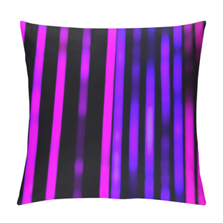 Personality  Close Up View Of Blurred Black, Pink And Purple Background Pillow Covers