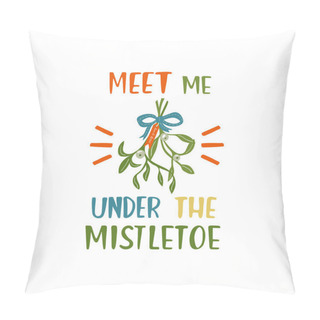Personality  White Mistletoe Card Pillow Covers