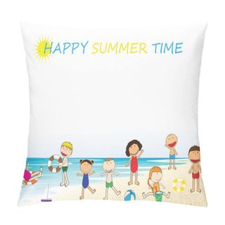 Personality  Happy Summer Time Pillow Covers