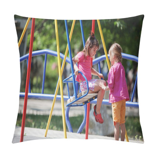 Personality  Children On Playground Pillow Covers
