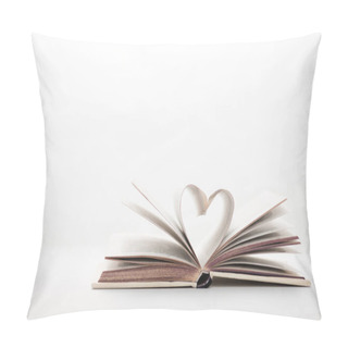 Personality  Book With Heart-shaped Pages On White  Pillow Covers
