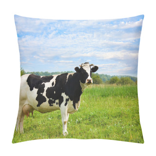 Personality  Cow On Meadow Pillow Covers