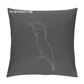 Personality  Cockatoo Icon Line Element.  Illustration Of Cockatoo Icon Line Isolated On Clean Background For Your Web Mobile App Logo Design. Pillow Covers