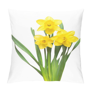 Personality  Bouquet Of Yellow Daffodils Flowers  Pillow Covers