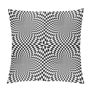 Personality  Optical Illusion. Seamless Pattern Pillow Covers