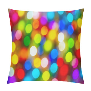 Personality  Defocused Ligths Of Christmas Tree Pillow Covers