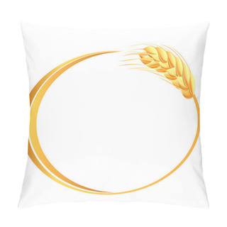Personality  Wheat Ears Icon Pillow Covers