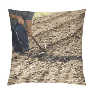Personality  Farmer Tilling  Fertile Soil Pillow Covers
