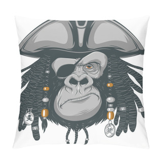 Personality  Gorilla Pirate Pillow Covers