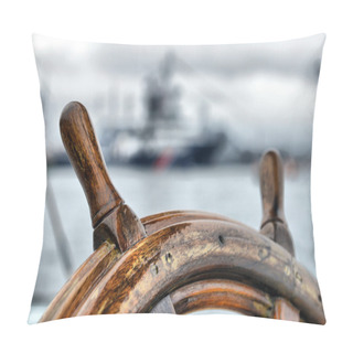 Personality  Steering Wheel Sailboat Pillow Covers