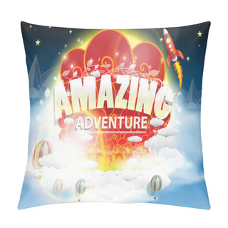 Personality  Beautiful Amazing Adventure Fantasy Vector Illustration Pillow Covers