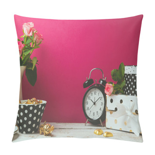 Personality  Website Header Design With Feminine Objects Pillow Covers