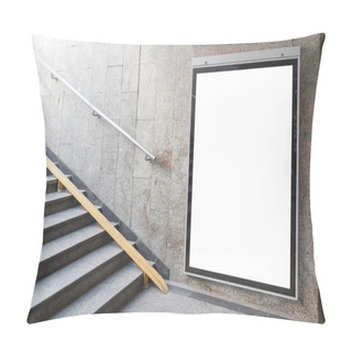 Personality  Blank Billboard Or Poster In Hall Pillow Covers