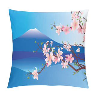 Personality  Japan Fuji Sakura Pillow Covers