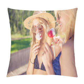 Personality  Creamy-strawberry Ice Cream Pillow Covers