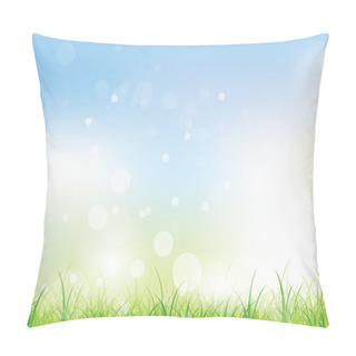 Personality  Floral Spring Background With Swirls And Flowers Pillow Covers