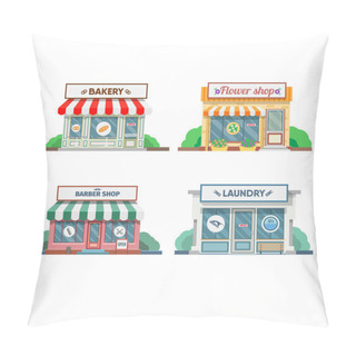 Personality  Set Of Commercial Shops  Pillow Covers