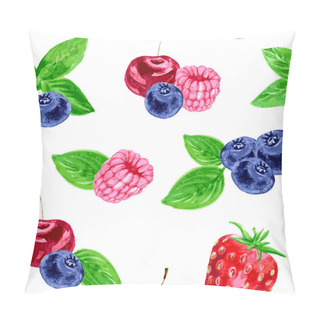 Personality  Seamless Pattern With Berries Pillow Covers