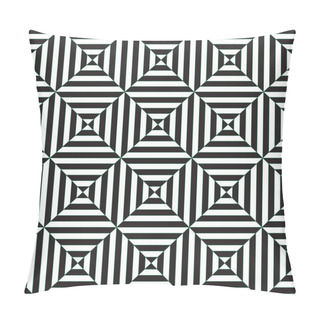 Personality  Seamless Op Art Optical Illusion Patter Background Pillow Covers