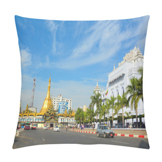 Personality  Traffic In Downtown Yangon, Myanmar Pillow Covers