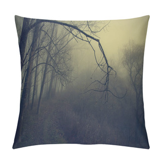 Personality  Mystic Forest A Foggy Day Pillow Covers