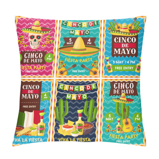 Personality  Cinco De Mayo Mexican Fiesta Party Banner Design Pillow Covers
