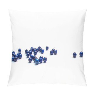 Personality  Natural Lapis Lazuli On White Background Pillow Covers