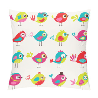 Personality  Seamless Birds Pattern Pillow Covers