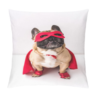 Personality  Dog In Superhero Costume Pillow Covers