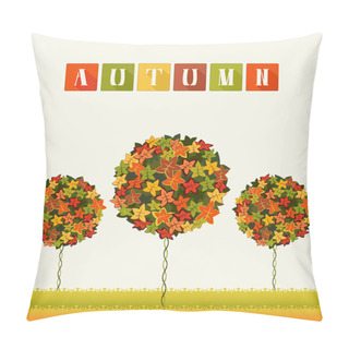 Personality  Autumn Colors Trees Abstract Garden Pillow Covers