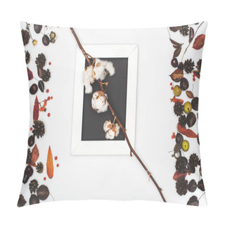 Personality  Cotton Flowers In Frame Pillow Covers
