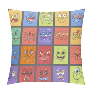 Personality  Cartoon Funny Monsters Pillow Covers