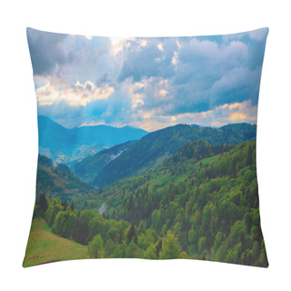 Personality  Mountains And Cloudy Sky Pillow Covers