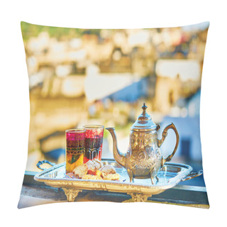 Personality  Moroccan Mint Tea With Sweets Pillow Covers