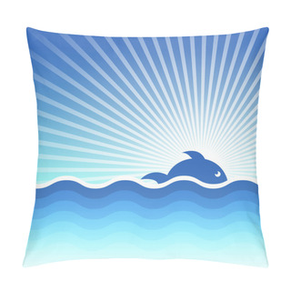 Personality  Vector Background On A Sea Theme. Pillow Covers