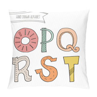 Personality  Cute Hand Drawn Alphabet Pillow Covers