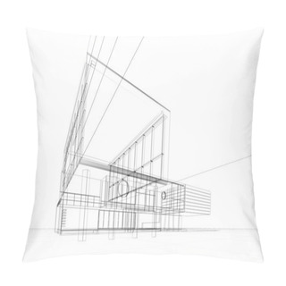 Personality  Architecture Blueprint Pillow Covers