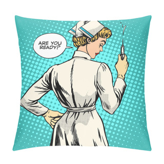 Personality  Nurse Makes A Shot Vaccination Pillow Covers