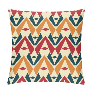 Personality  Vintage Tribal Geometric Seamless Color Pattern Pillow Covers