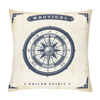 Personality  Vintage Nautical Compass Pillow Covers