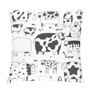 Personality  Set Of Funny Cows Pillow Covers